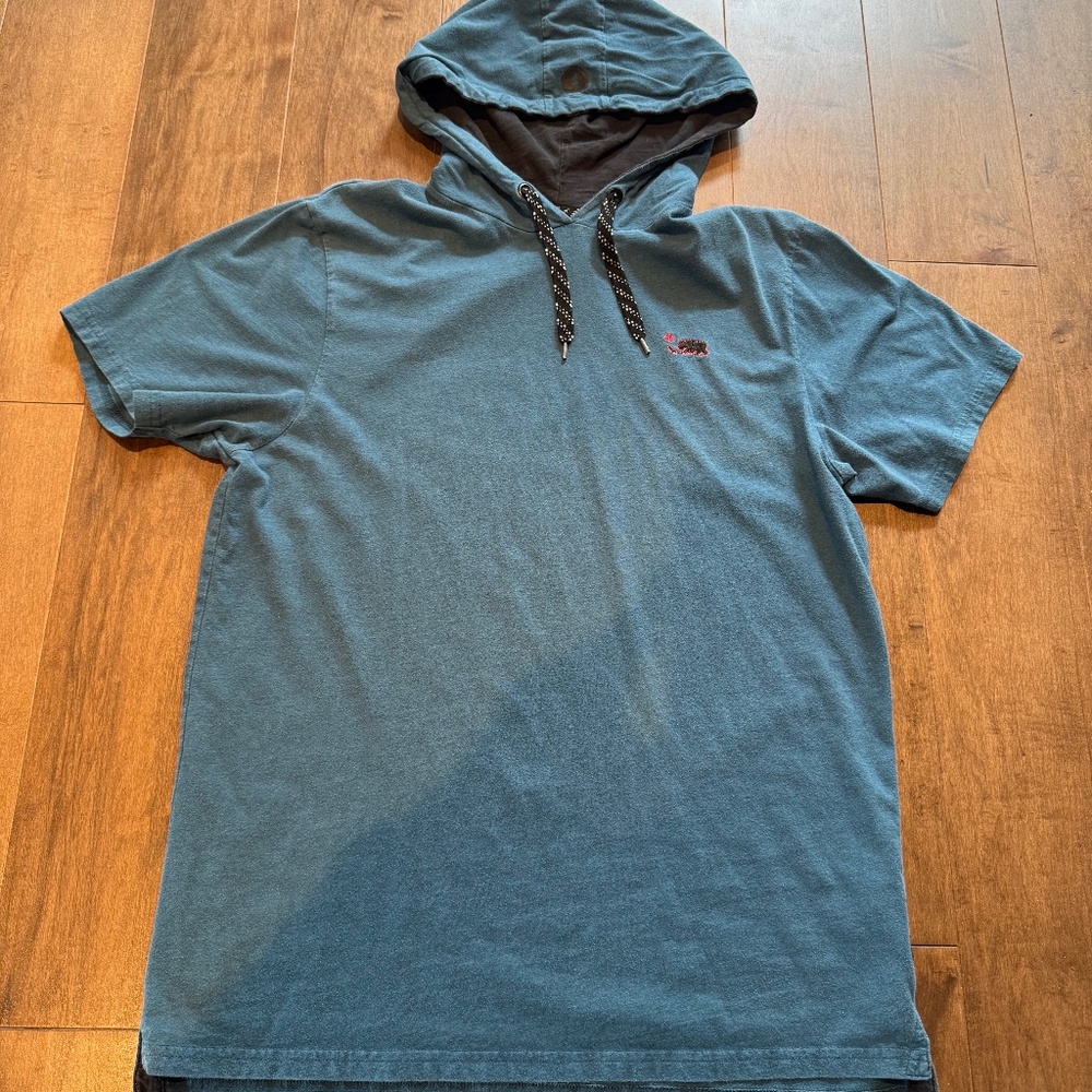 Gongshow Blue Short Sleeve Hoodie Size L Men